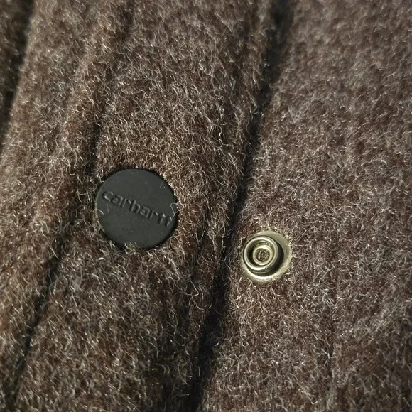 Carhartt Women's Loose Fit Brushed Fleece Shirt Jac - Picture 6 of 10